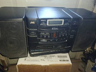 Vintage JVC PC-XC30 Boom Box AM/FM Radio 6-CD Changer Dual Cassette 1994