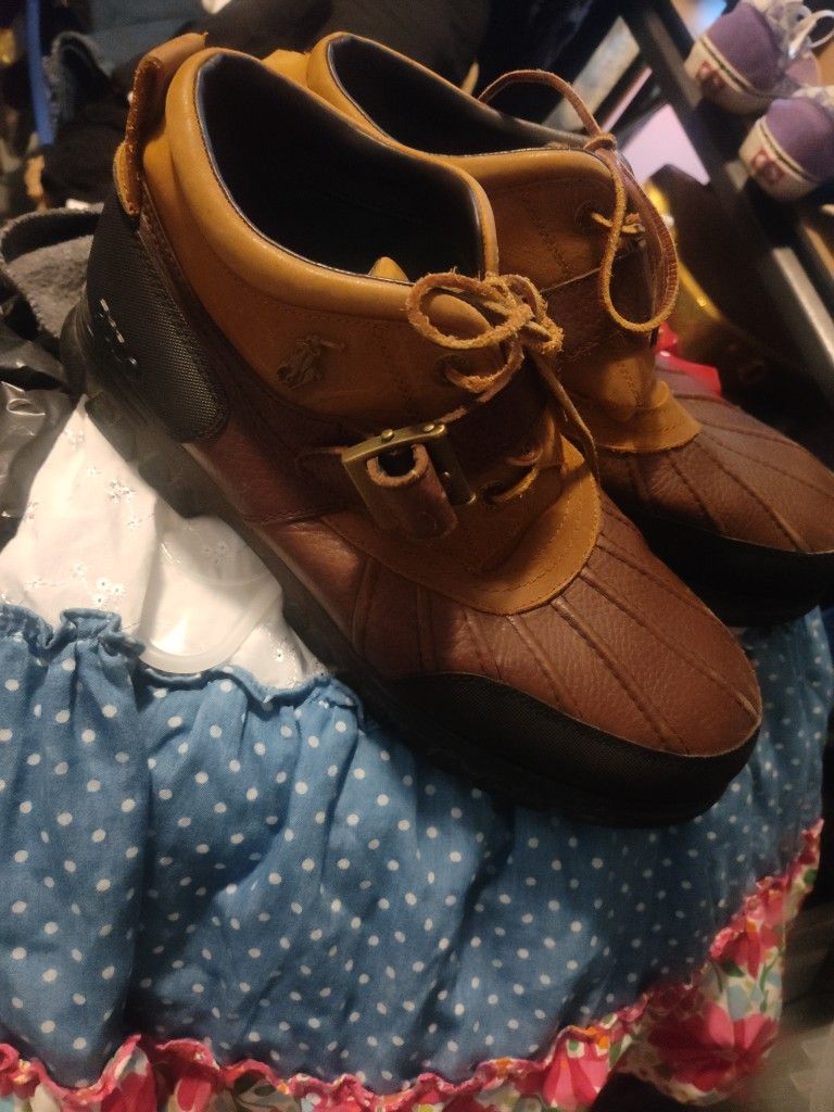 Polo Leather Mens Size 11
