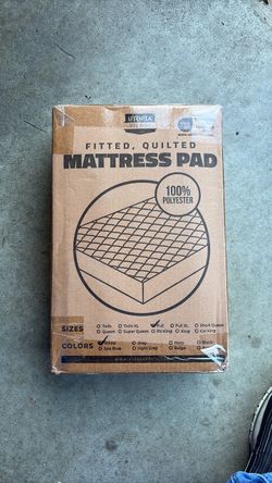 Utopia Bedding Fitted Quilted Mattress Pad – Full, White