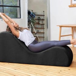 Sleek Chaise Lounge for Yoga - - Great for Stretching, Relaxation,
