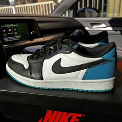 Jordan 1 Low Unc Powder Blue Size 11 USED But Clean