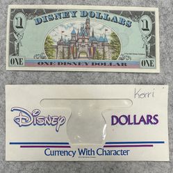 Disney Dollar & Envelope