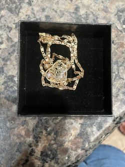 Tri color gold chain