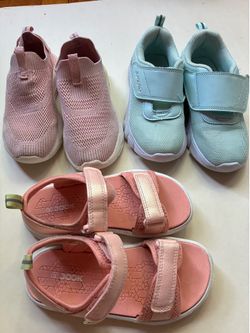 Girls Sz 12 eur 30 LOT of 3 sneakers and sandals