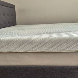 Used KING Mattress With Platform Bed Frame - Normal Use & Affordable