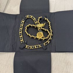 Chanel Waist Belt Gold Hardware Coin Hanging Chain