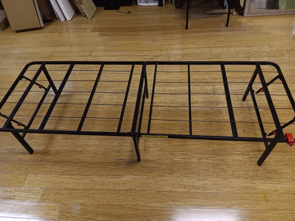 Twin bed frame folding