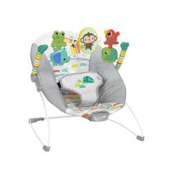 Bright Starts Playful Paradise Vibrating Bouncer Infant Activity Chair