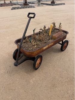 Radio Flyer Garden Art  - Vintage
