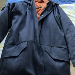 Lincs XL Wool Parka Style With Down Puffer Inner