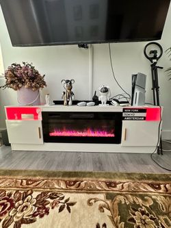 fireplace tv stand