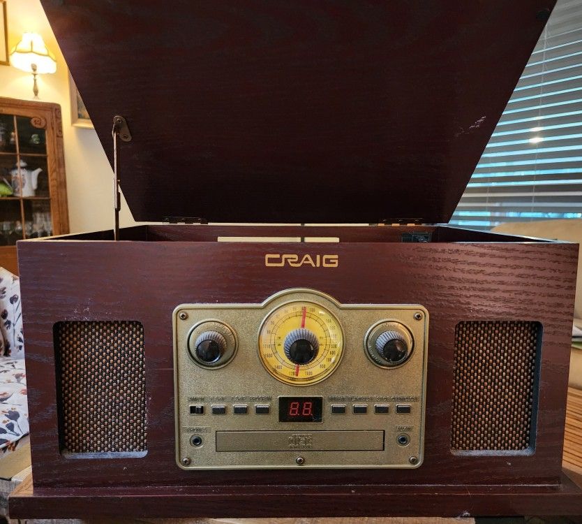 Craig 5 In 1 Turntable System - Works!