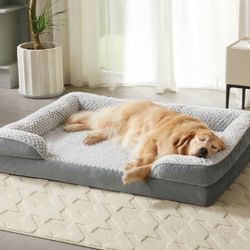 36”,Orthopedic Dog Beds for Large Dogs,Waterproof Dog Bed, Egg Crate Foam Bed for Large Dogs, Big Pet Bed with Washable Removable Waterpr