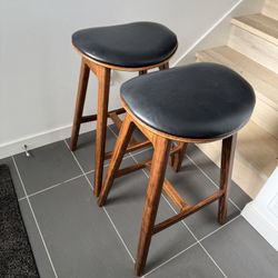 Bamboo Counter Stools (2)