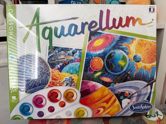 Aquarellum - Planets Glow in the Dark - Arts and Crafts Watercolor Paint Set birthday gift