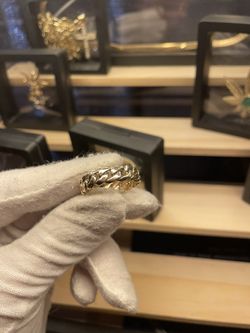 10k Cuban Ring Solid