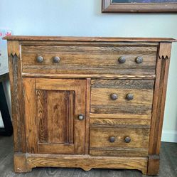 Antique Oak Cabinet  