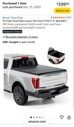 Ford F150 hard tri fold bed cover