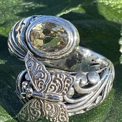 Sterling Silver Butterfly Ring 