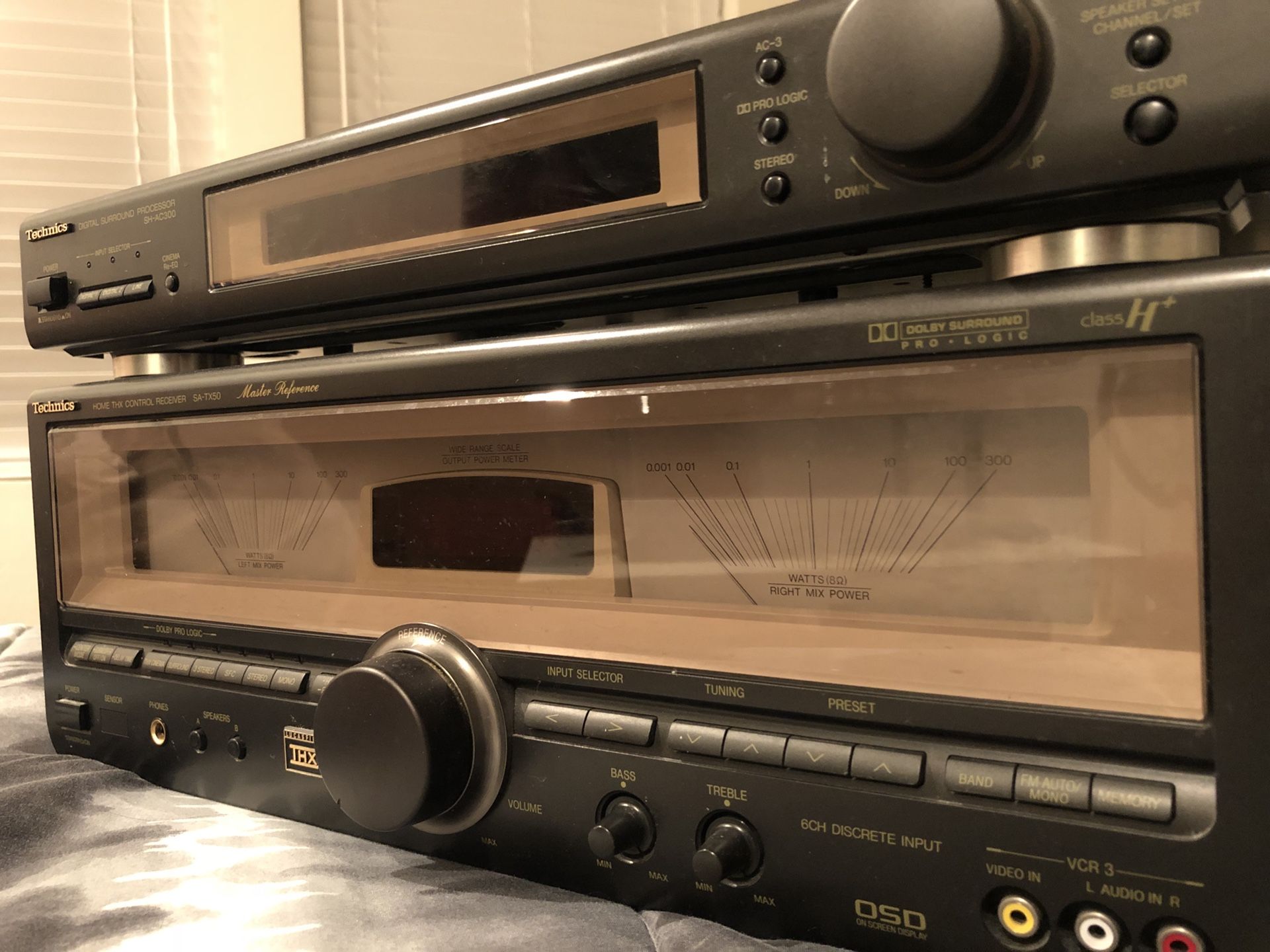 Technics sa tx50 preamp amplifier power amplifier vintage