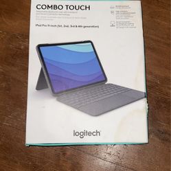 Logitech Combo Touch iPad Pro 11-inch (1st, 2nd, 3rd, 4th gen - 2018, 2020, 2021, 2022) Keyboard Case - Detachable Backlit Keyboard, Click-Anywhere Tr