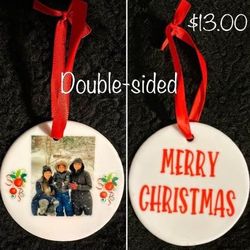 Cute personalized ceramic Christmas ornaments