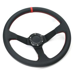 Deep Dish Steering Wheel 350mm 6 holes for Game Boat Golf car