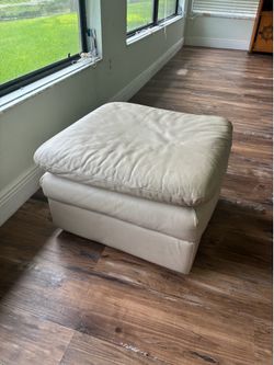 Ottoman leather