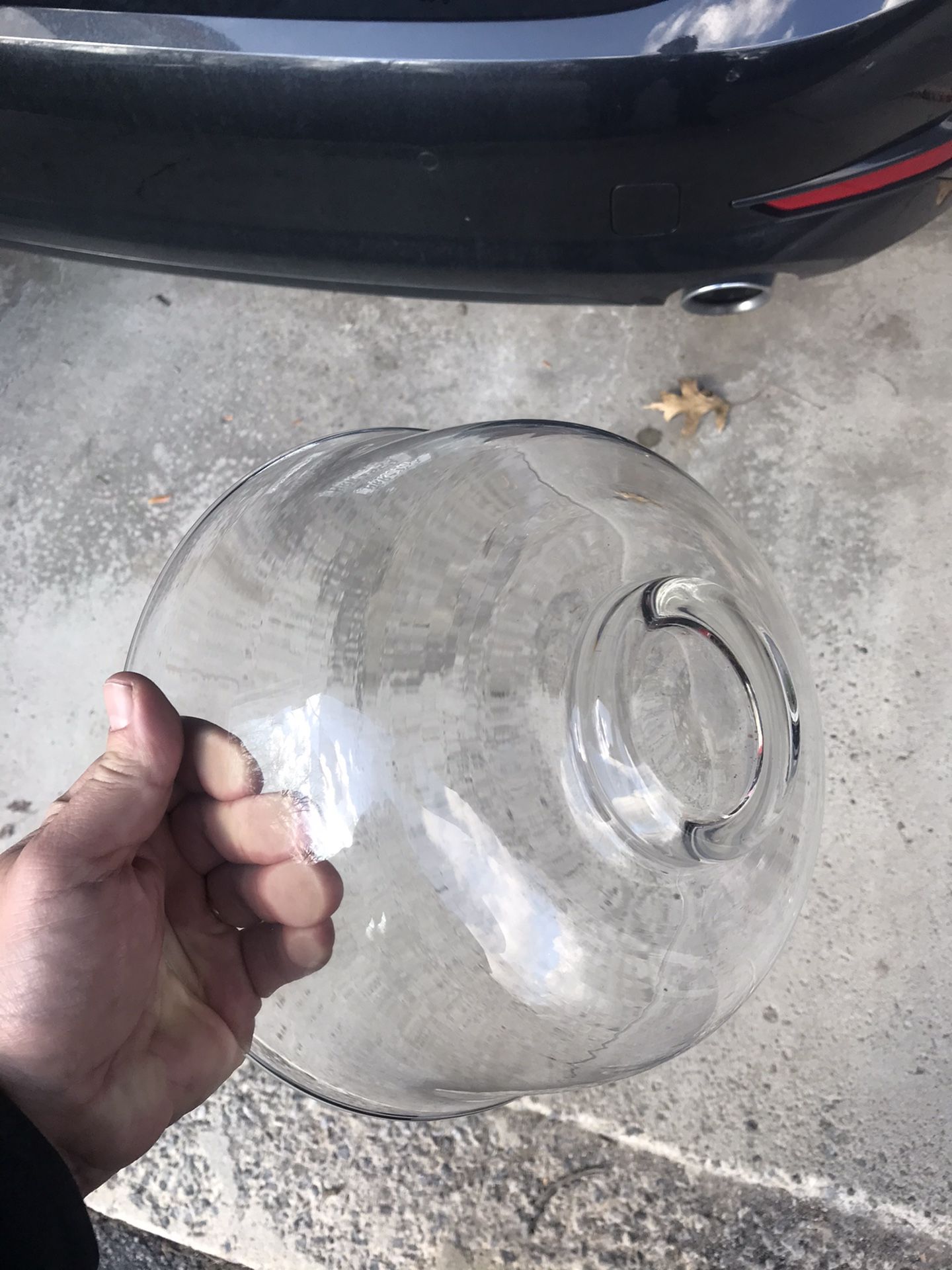 Kitchen large glass mixing bowl