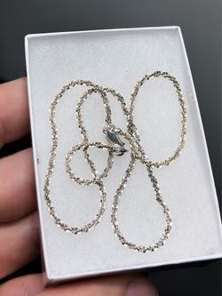 Stunning 😍!! Solid 925 Sterling Silver popcorn link chain !
