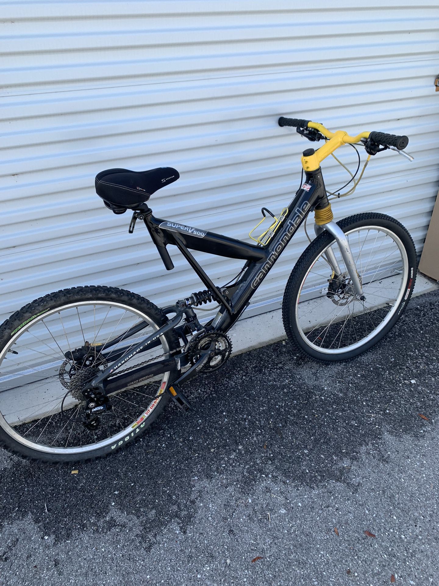  Cannondale Super V 500 Full Suspension Bicycle Limited Black And Yellow Edition!