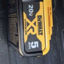 20v New Dewalt XR 5.0 Amp Battery