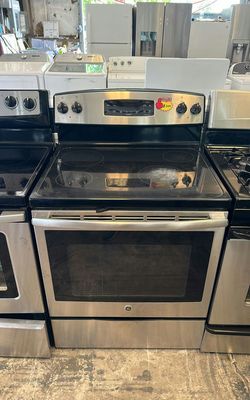 GE Stainless Steel Electric Range Self-Clean