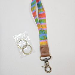 Wrist Lanyard Keychain, Colorful Wristlet Strap Keychain, badge, Wallet Holder.