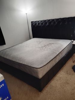 King size bed and mattress