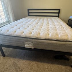 Queen Size Matress And Metal Bed Frame!