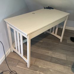 Off White Rustic Looking Desk Hardly Used