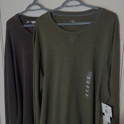 Cutter and Buck, Mens 2XL, Long Sleeve. Calvin Klein, Mens 2xL, Long Sleeve.