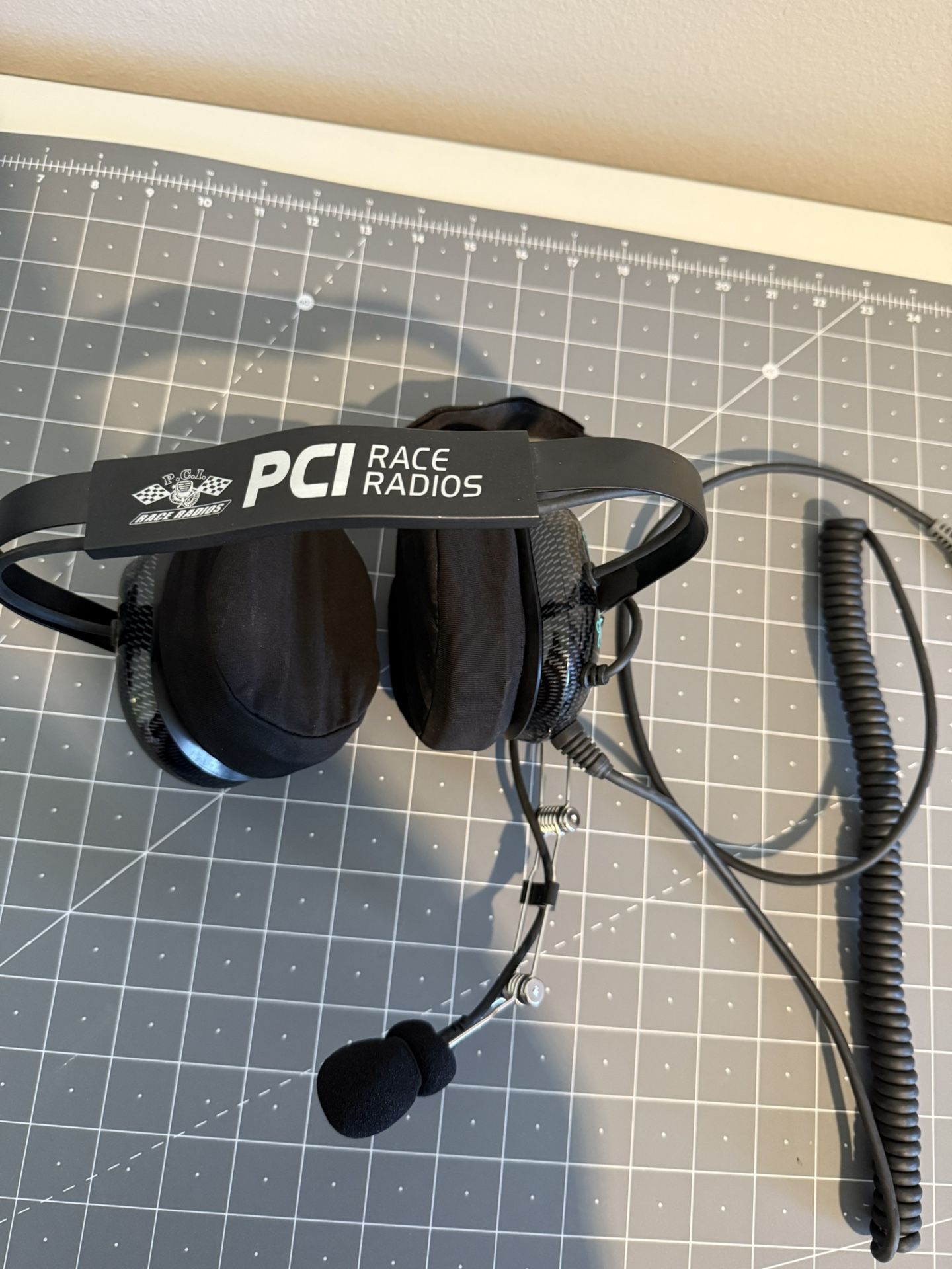 PCI Race Radio Head Gear Wired For Trax