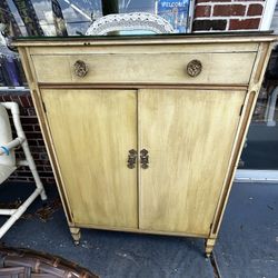 Antique Art Deco  Cabinet High Boy Dressing Table 