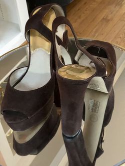 Michael Kors Porter Brown Suede Platform Sandal () for Sale in White  Oak, MD - OfferUp