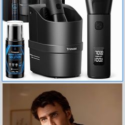 5-Blades Electric Shaver Pro with 8-in-1 Smart Cleaning Center - Beard Trimmer, Series 9 Electric Razors for Men, Pop-Up Trimmer, Type-C Fast Charging