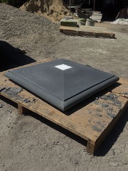 Concrete bullnose Cap with acid