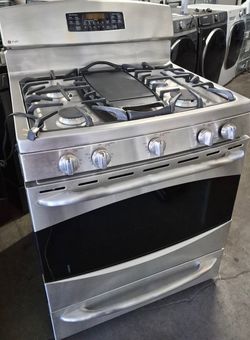 GE Gas Stove Stainless Steel