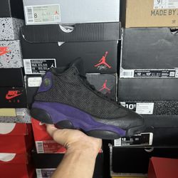 Jordan Court Purple 13s size 8 USED But Clean