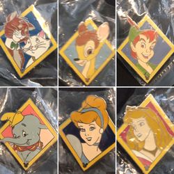 Disney Cast Lanyard Hidden Mickey Classic Characters Pins Bambi