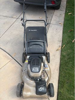 Old school 6.75hp Craftsman self propelled gas mower with bag
