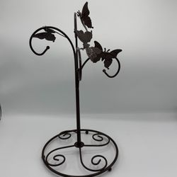 Metal Butterfly Design Jewelry Display Stand