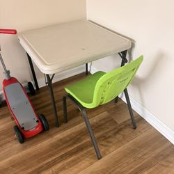 Lifetime Plastic Chair And Table For Kids