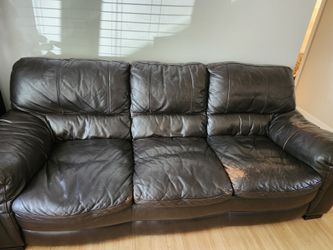 Leather couch